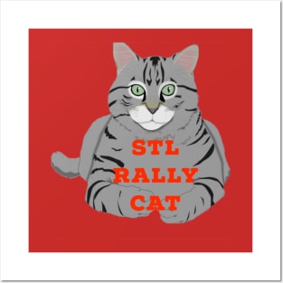 St. Louis Rally Cat Baseball T-Shirt Posters and Art